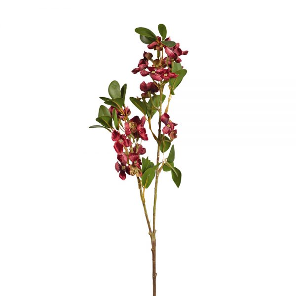 Hydrangea Bud Spray Burgundy 72cmL