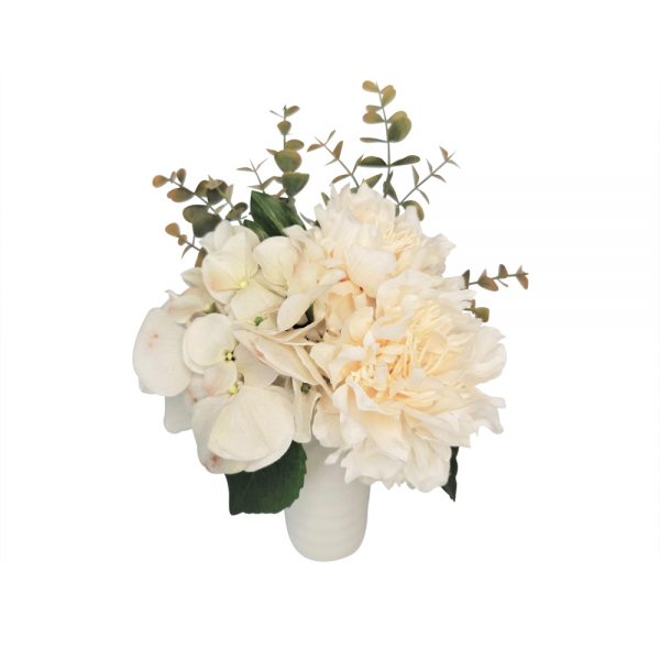 ALBA Hydrangea Peony Mix in Vase 30cmH