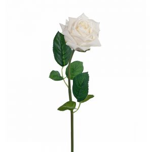 Rose Lola Real Touch Stem White 46cmL