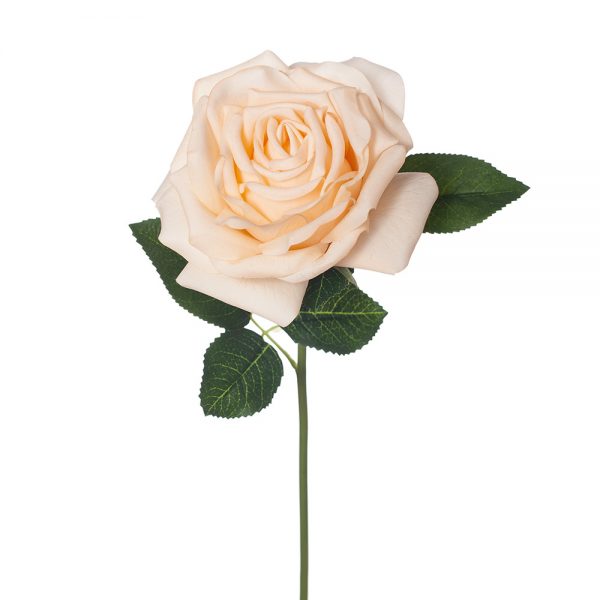 Rose Bella Real Touch Stem Light Yellow 37cmL
