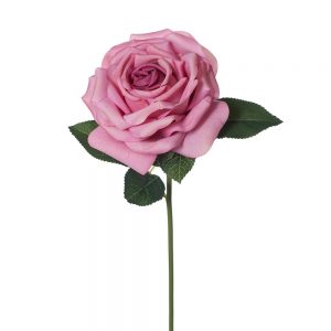 Rose Bella Real Touch Stem Mauve 37cmL