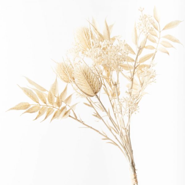 Thistle Mixed Bouquet Ivory 53cmL