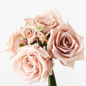 Rose Lana Mix Bouquet Real Touch Blush 20cmL