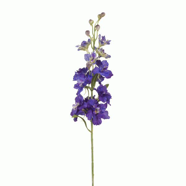 Delphinium Stem Dark Blue 60cmL