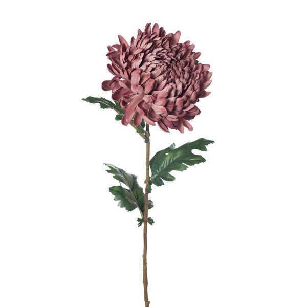 Chrysanthemum Stem Dusty Mauve 76cmL