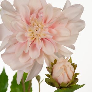Dahlia Pompon Spray Light Pink 65cmL - Image 2